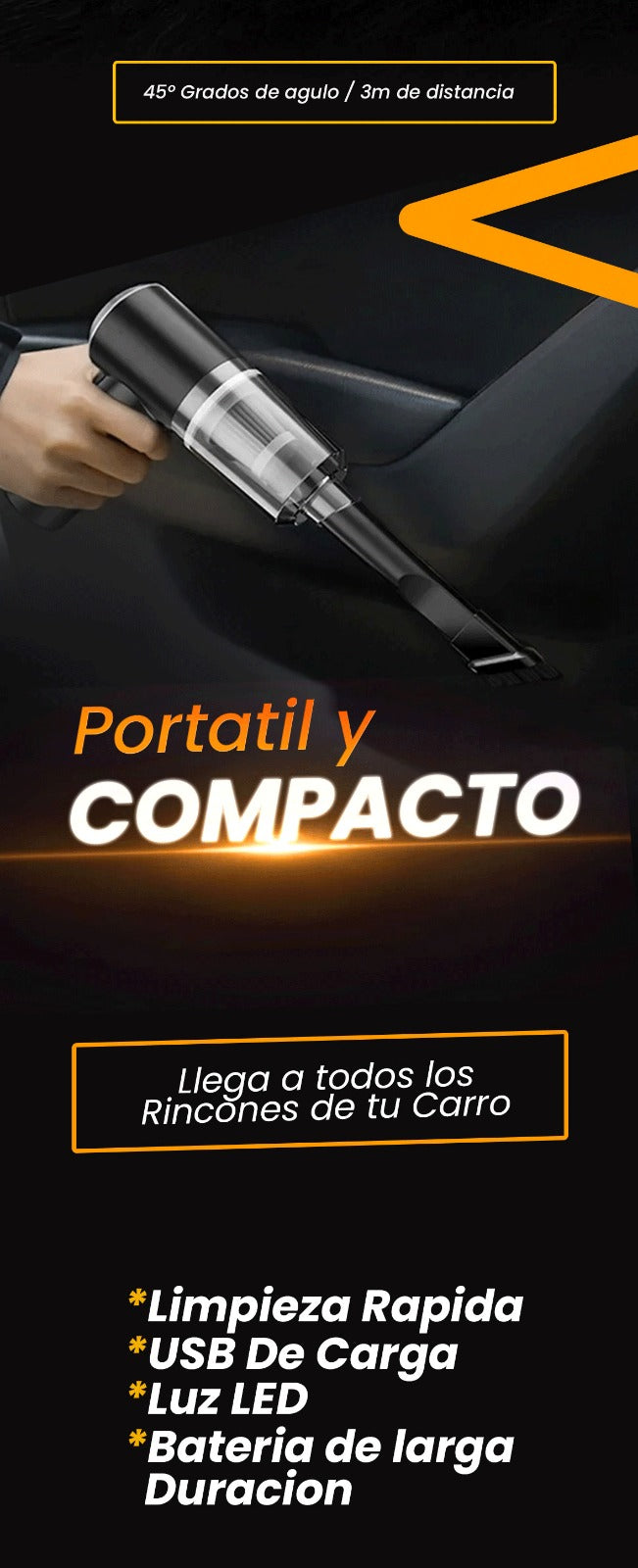 ASPIRADORA INALAMBRICA PARA AUTOVIL